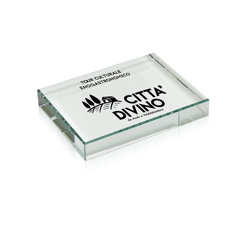 FERMACARTE IN VETRO CRY130