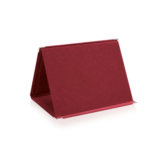 CARTELLA IN VELLUTO BORDEAUX
