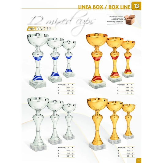 LOTTO 12 COPPE MISTE Art.BOX12