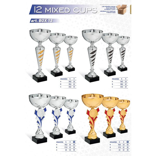 LOTTO 12 COPPE MISTE Art.BOX13