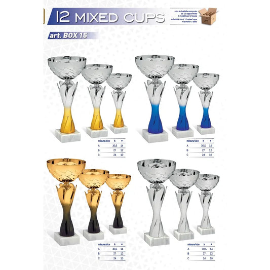 LOTTO 12 COPPE MISTE Art.BOX15