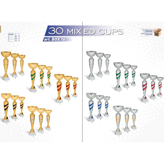 LOTTO 30 COPPE MISTE Art.BOX16