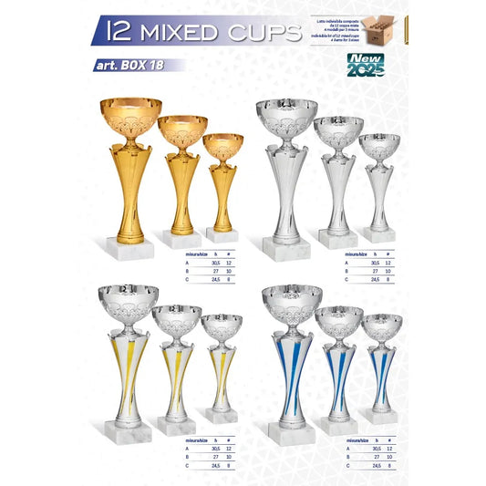 LOTTO 12 COPPE MISTE Art.BOX18