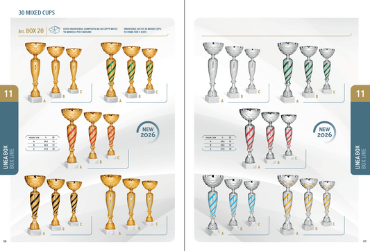 LOTTO 30 COPPE MISTE Art.BOX20
