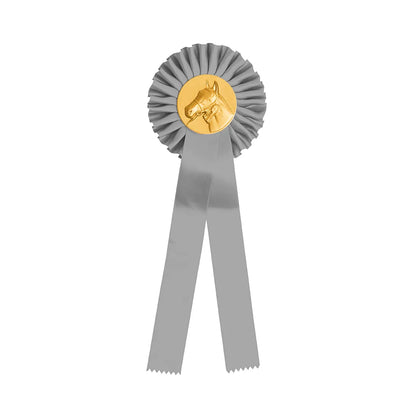 COCCARDA GRIGIA CON CAVALLO